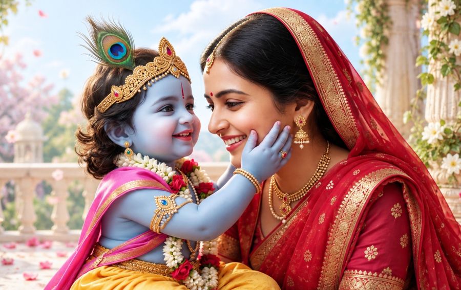 A Mischievous Pastime of Little Krishna